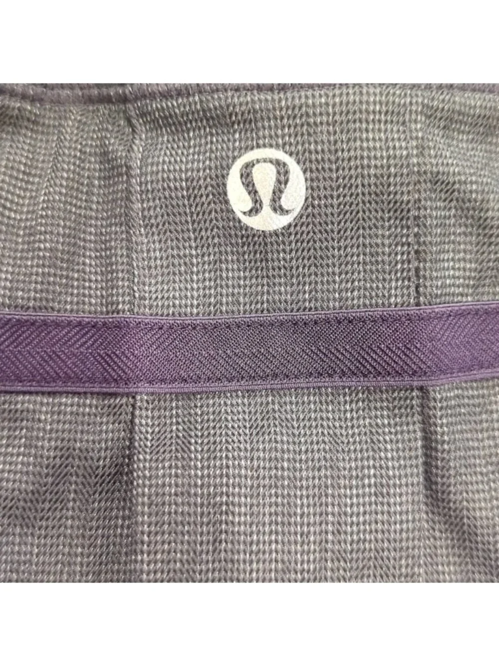 Lululemon Run: Pace Setter Skirt Heathered deep coal and black and indigo